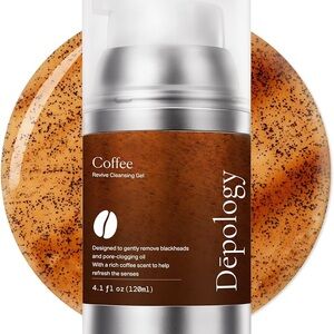 DEPOLOGY Coffee Revive Cleansing Gel 4.1 Fl Oz. Exp 06/26 Men/Women